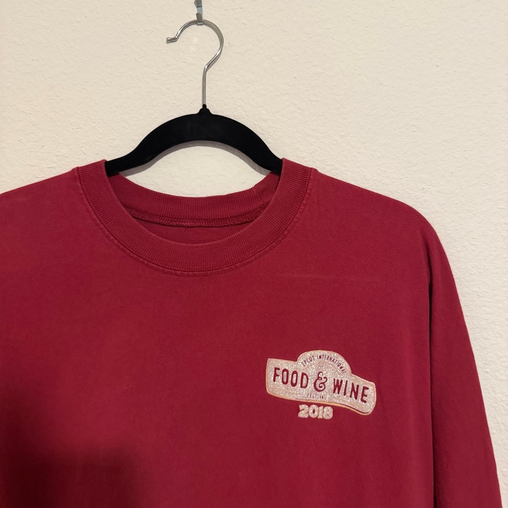 Disney Epcot food and wine spirit jersey red large - Picture 4 of 5